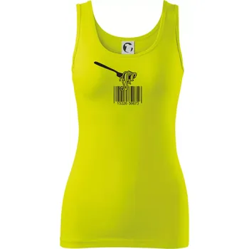 Dámské tričko Čárový kód pasta - Dámské tílko - L ( Limetková )