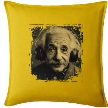 Polštář Albert se sluchátky - Polštář 50x50 - 50x50 - Pouze potah ( Žlutá )