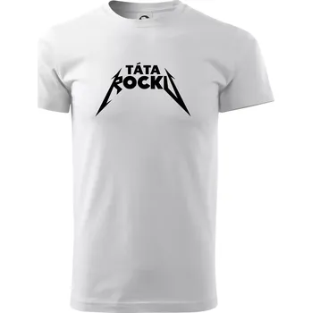 Táta rocku metal - Triko extra velké (5-8XL) - 8XL ( Bílá )