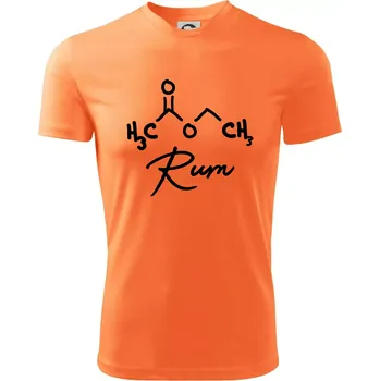 Chlapecké tričko Barová chemie - rum - Dětské triko sportovní (dresovina) - 122 cm/6 let ( Neon mandarine )