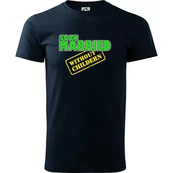 Pánské tričko Soon married without childern - Triko extra velké (5-8XL) - 6XL ( Námořní modrá (téměř černá) )