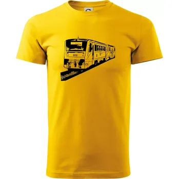 Vlak 812 - Triko extra velké (5-8XL) - 6XL ( Žlutá )