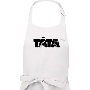 Kuchyňská zástěra Táta nápis - svářeč - Pánská zástěra na vaření - Univerzální velikost ( Bílá )