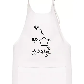 Kuchyňská zástěra Barová chemie - whiskey - Dětská zástěra na vaření - Univerzální velikost ( Bílá )