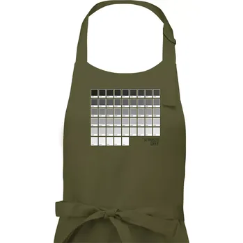 Kuchyňská zástěra 50 barevných odstínů šedi - Pánská zástěra na vaření - Univerzální velikost ( Khaki )