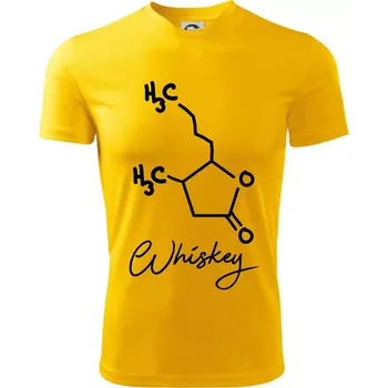 Chlapecké tričko Barová chemie - whiskey - Dětské triko sportovní (dresovina) - 146 cm/10 let ( Žlutá )