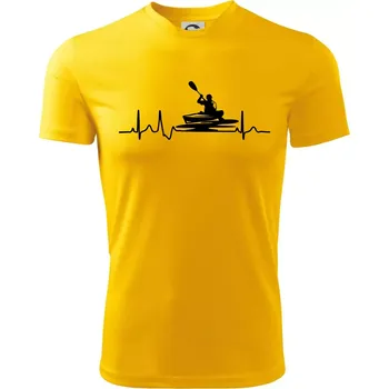 EKG kajak - Dětské triko sportovní (dresovina) - 146 cm/10 let ( Žlutá )