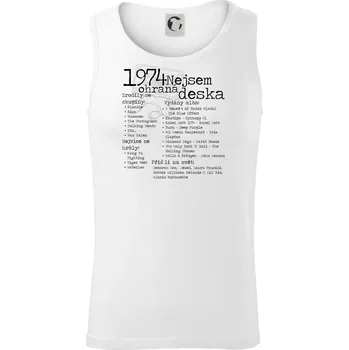 Nejsem ohraná deska 1974 - Tílko pánské Core - 2XL ( Bílá )