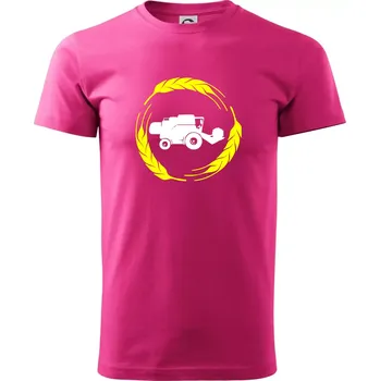 Pánská móda Kombajn klasy - Klasické pánské triko vyšší gramáže - 2XL ( Purpurová )