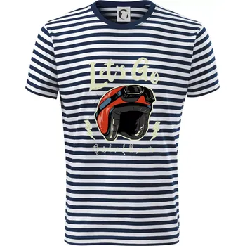 Moto let's go - Triko na vodu - 2XL ( Prouhovaná )