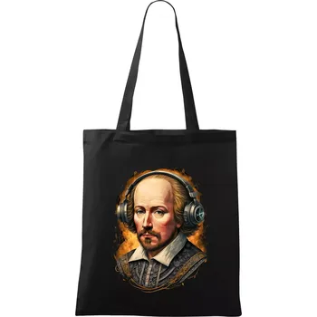 Shakespeare DJ - Taška bavlněná - 42 x 38 cm ( Černá )