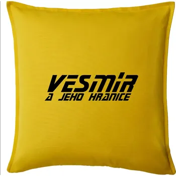 Polštář Vesmír a jeho hranice - Polštář 50x50 - 50x50 - Pouze potah ( Žlutá )