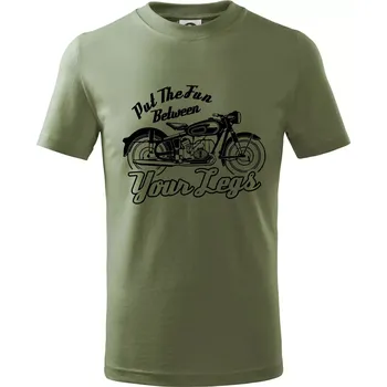 Chlapecké tričko Put The Fun Between Your Legs Moto - Tričko dětské bavlněné - 122 cm/6 let ( Khaki )