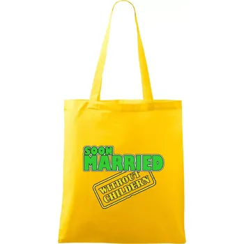 Soon married without childern - Taška bavlněná - 42 x 38 cm ( Žlutá )