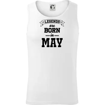 Legends are born in May - Tílko pánské Core - L ( Bílá )