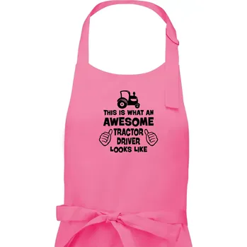 Kuchyňská zástěra Užasný řidič je zde! - Dámská zástěra na vaření - Univerzální velikost ( Růžová )