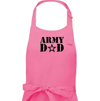 Kuchyňská zástěra Army dad - Dámská zástěra na vaření - Univerzální velikost ( Růžová )