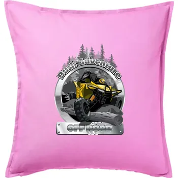 Polštář ATV Bush Adventure - Polštář 50x50 - 50x50 - Pouze potah ( Růžová )