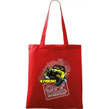 Nákupní taška ATV xtreme race - Taška bavlněná - 42 x 38 cm ( Červená )