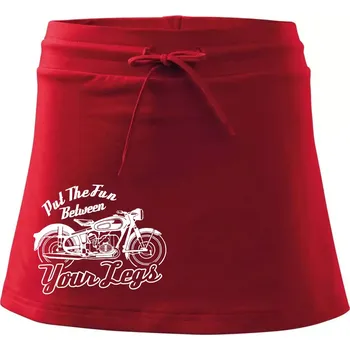 Dámská sukně Put The Fun Between Your Legs Moto - Sportovní sukně - two in one - S ( Červená )
