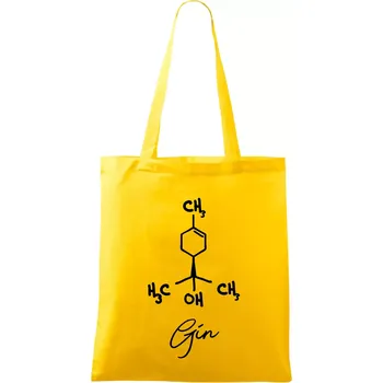 Barová chemie - gin - Taška bavlněná - 42 x 38 cm ( Žlutá )