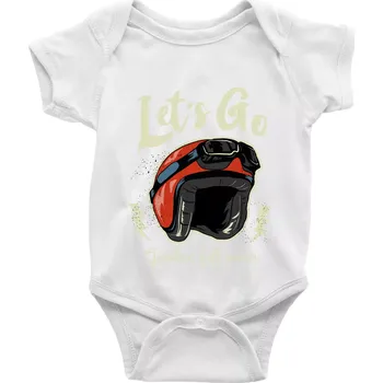 Kojenecký body Moto let's go - Body kojenecké s krátkým rukávem - Krátký r. do 3 měs ( Bílá )