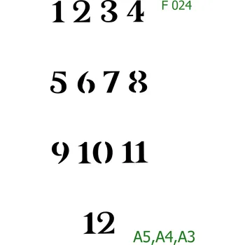 Šablona F 024 - A5 , Lepící fólie