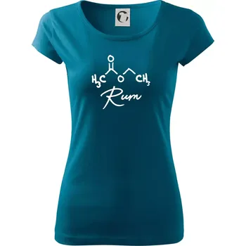 Barová chemie - rum - Dámské triko Pure - XS ( Petrolejová )