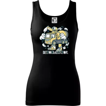 Dámské tričko Betonmixátor - Dámské tílko - XS ( Černá )