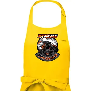 Kuchyňská zástěra ATV XXX - Dámská zástěra na vaření - Univerzální velikost ( Žlutá )