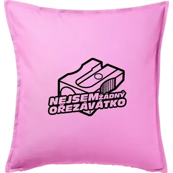 Polštář Ořezávátko - Polštář 50x50 - 50x50 - Pouze potah ( Růžová )