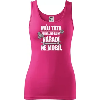 Dámské tričko Můj táta mi dal do ruky nářadí - Dámské tílko - L ( Purpurová )