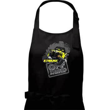 Kuchyňská zástěra ATV xtreme race - Dámská zástěra na vaření - Univerzální velikost ( Černá )