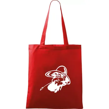 Nákupní taška Zapšklý farmář - Taška bavlněná - 42 x 38 cm ( Červená )