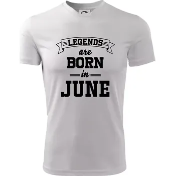 Legends are born in June - Dětské triko sportovní (dresovina) - 158 cm/12 let ( Bílá )