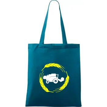 Kombajn klasy - Taška bavlněná - 42 x 38 cm ( Petrolejová )