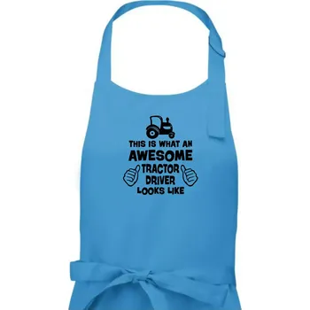 Kuchyňská zástěra Užasný řidič je zde! - Pánská zástěra na vaření - Univerzální velikost ( Světlý tyrkys )
