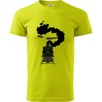 Pánská móda Mašina - Hu - Klasické pánské triko vyšší gramáže - 4XL ( Limetková )