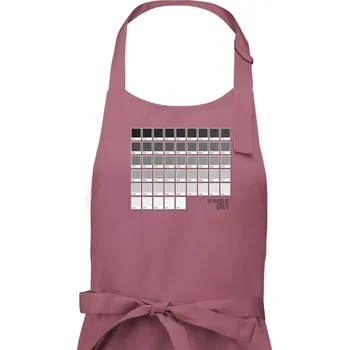 Kuchyňská zástěra 50 barevných odstínů šedi - Dámská zástěra na vaření - Univerzální velikost ( Starorůžová )