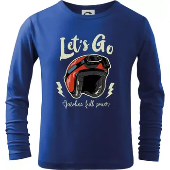 Chlapecké tričko Moto let's go - Triko dětské Long Sleeve - 122 cm/6 let ( Královská modrá )