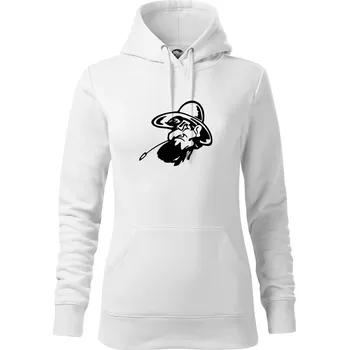 Dámská mikina Zapšklý farmář - Mikina dámská Cape s kapucí - XL ( Bílá )