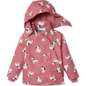Pláštěnka 684728 - Tchibo - Dětská termobunda do deště - pro dívky - vel. 86/92 - barva: růžová/s potiskem