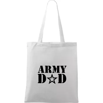 Army dad - Taška bavlněná - 42 x 38 cm ( Bílá )