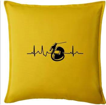 Polštář EKG svářeč - Polštář 50x50 - 50x50 - Pouze potah ( Žlutá )