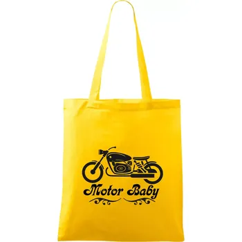 Motor baby - Taška bavlněná - 42 x 38 cm ( Žlutá )
