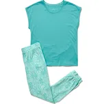 703494 - Tchibo - Pyžamový set - pro ženy - vel. XL 48/50 - barva: tyrkysová