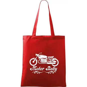 Nákupní taška Motor baby - Taška bavlněná - 42 x 38 cm ( Červená )