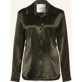 Dámská halenka Nanushka Dámská Saténová Halenka Nathalie, tmavě zelená, 36