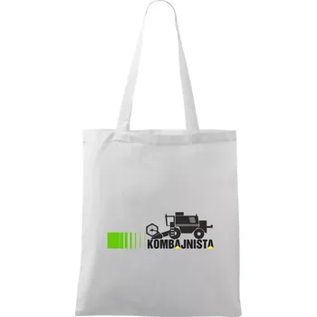 Kombajnista zelená a žlutá - Taška bavlněná - 42 x 38 cm ( Bílá )