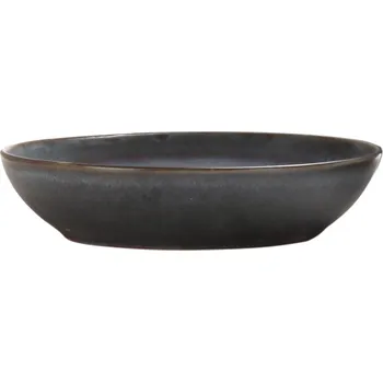 Talíř Clay - II.jakost Keramický hluboký talíř Marelo ø 22,3 cm, modrošedý, ručně glazovaný